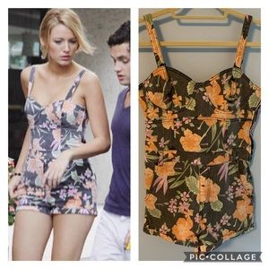 SOLD TopShop Floral Romper ASO Blake Lively